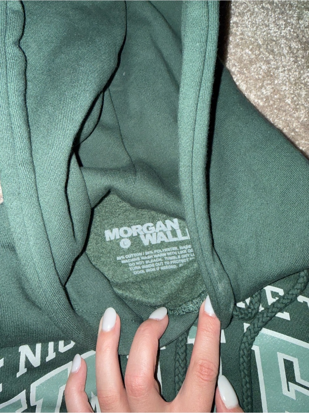Morgan Wallen One Night At A Time Tour Green Hoodie - Picture 2 of 3